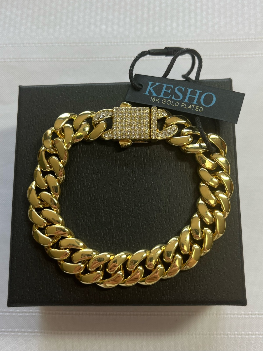 New 18K Gold plated men’s Kesho bracelet